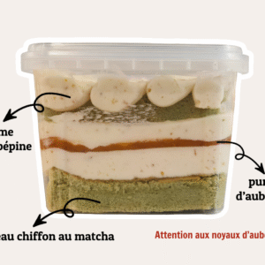 Hawthorn and Matcha Box Cake