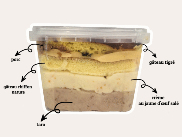 Taro,Porc and Salty egg yolk Box Cake