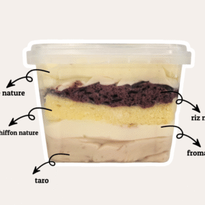 Taro,Cheese and Sticky Rice Box Cake