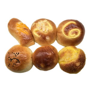 Mini Bun with 6 Different Flavours (Pack of 6)