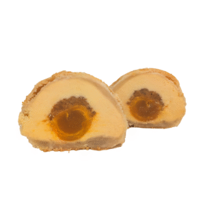 Pastry with Milk Crumble, Pork Floss and Egg Yolk