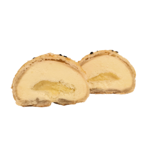 Pastry with Durian and Milk Crumble
