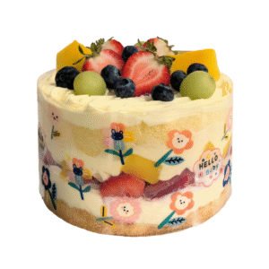 Mango and Strawberry Cake