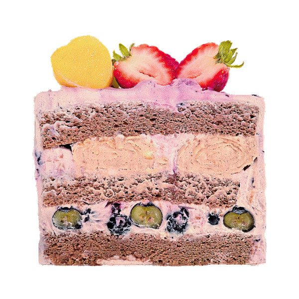 Chocolate and Blueberry Cake (4.5 inches) - Image 2