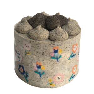 Black Sesame and Mochi Cake (4.5 inches)
