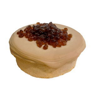 Coconut Coffee Latte and Boba Topping Cake
